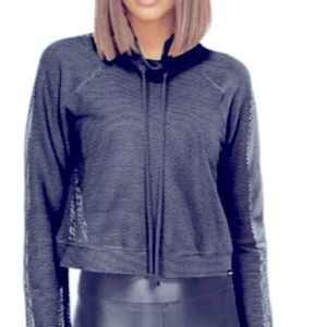 KORAL SPORTS WEAR Size L Cowl Neck Running Gym Pull Over ~Sweatshirt